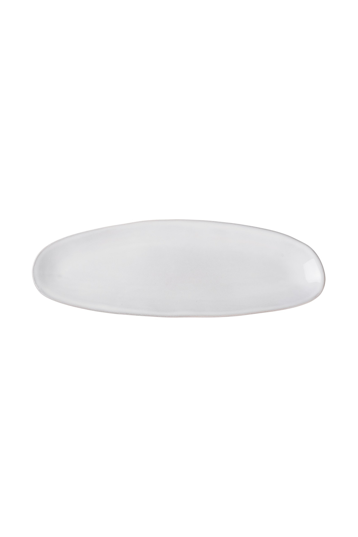 PLATTER NARROW 34CM SMOOTH, STONE