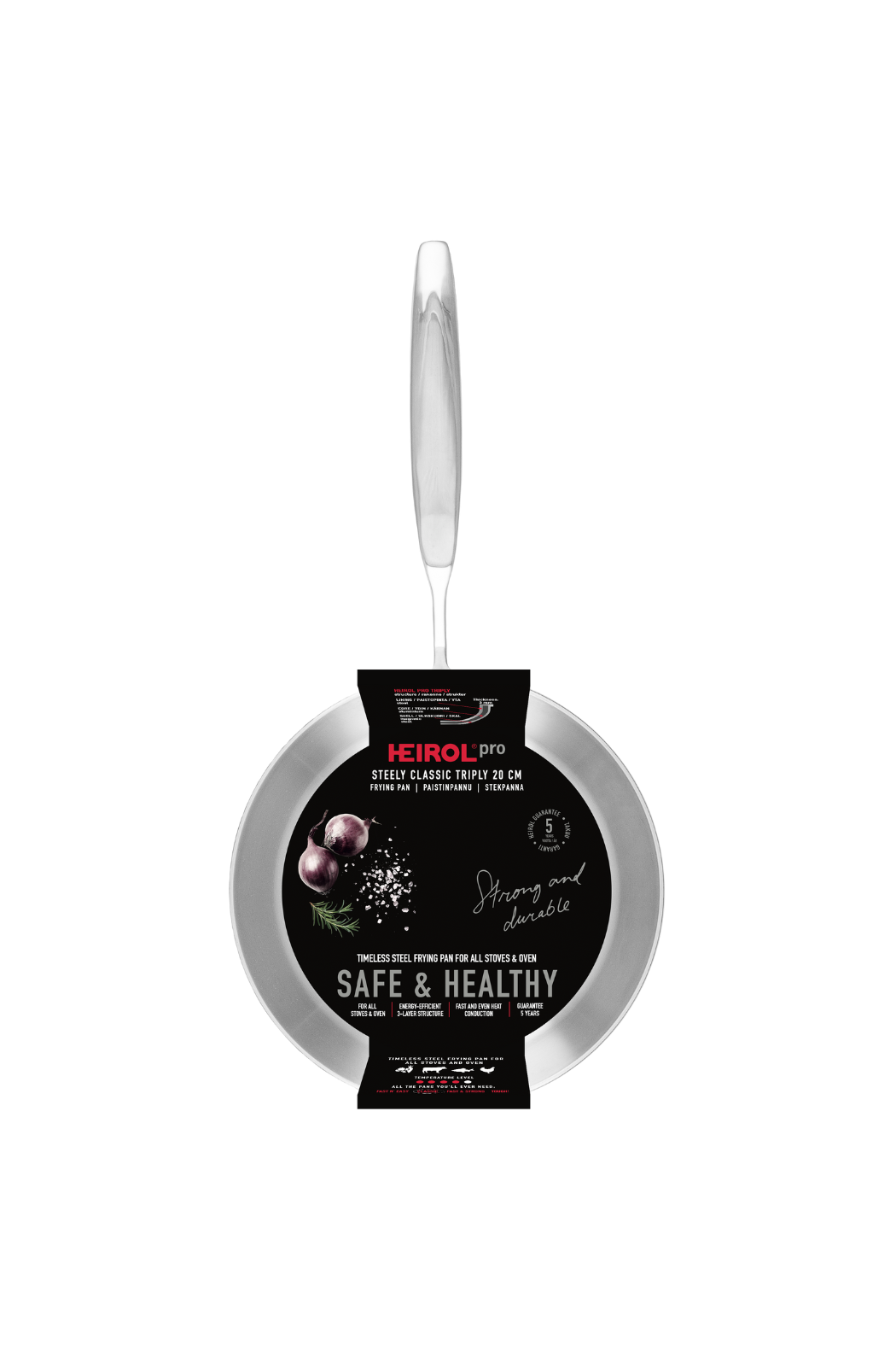 FRYING PAN 20 cm Steely Classic Triply