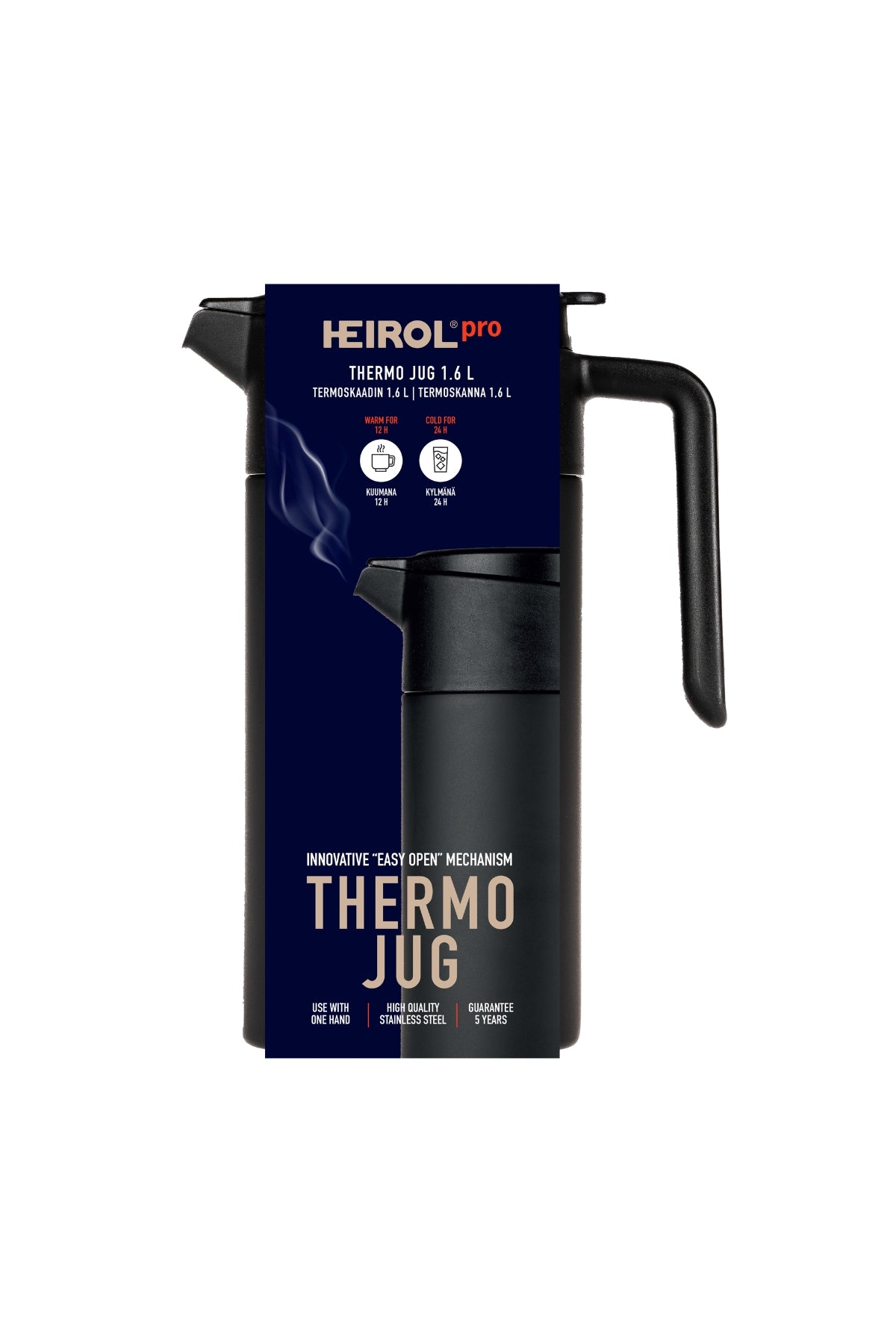 TERMOKAADIN 1,6 L Easy Open, musta